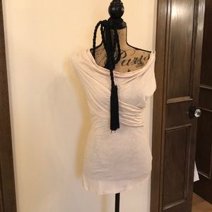 Trouve blouse cream shimmer size S